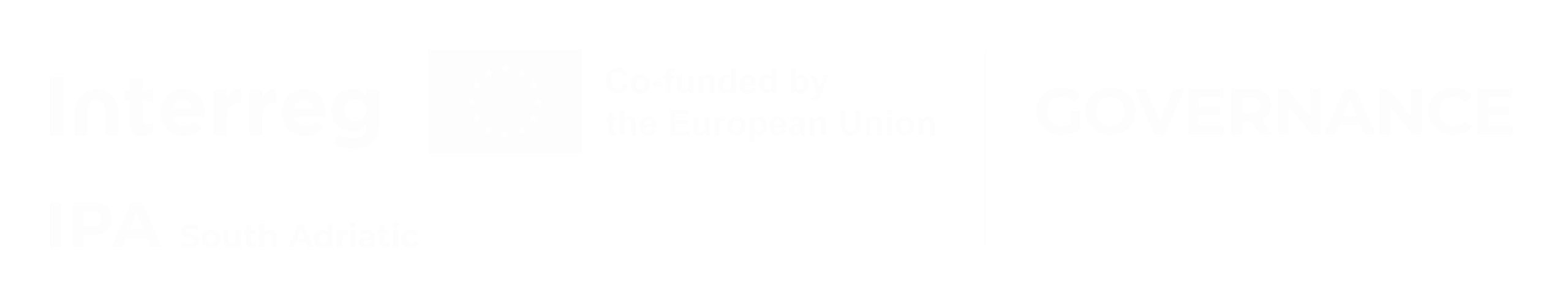 Logo of the GOVERNANCE project, Interreg IPA South Adriatic co-funded by the European Union
