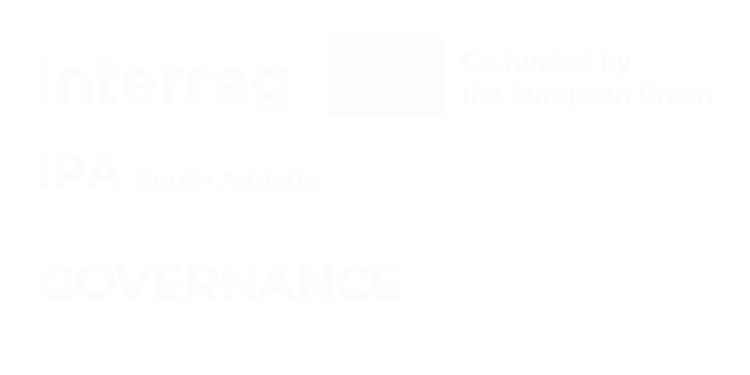 Logo of the GOVERNANCE project, Interreg IPA South Adriatic co-funded by the European Union